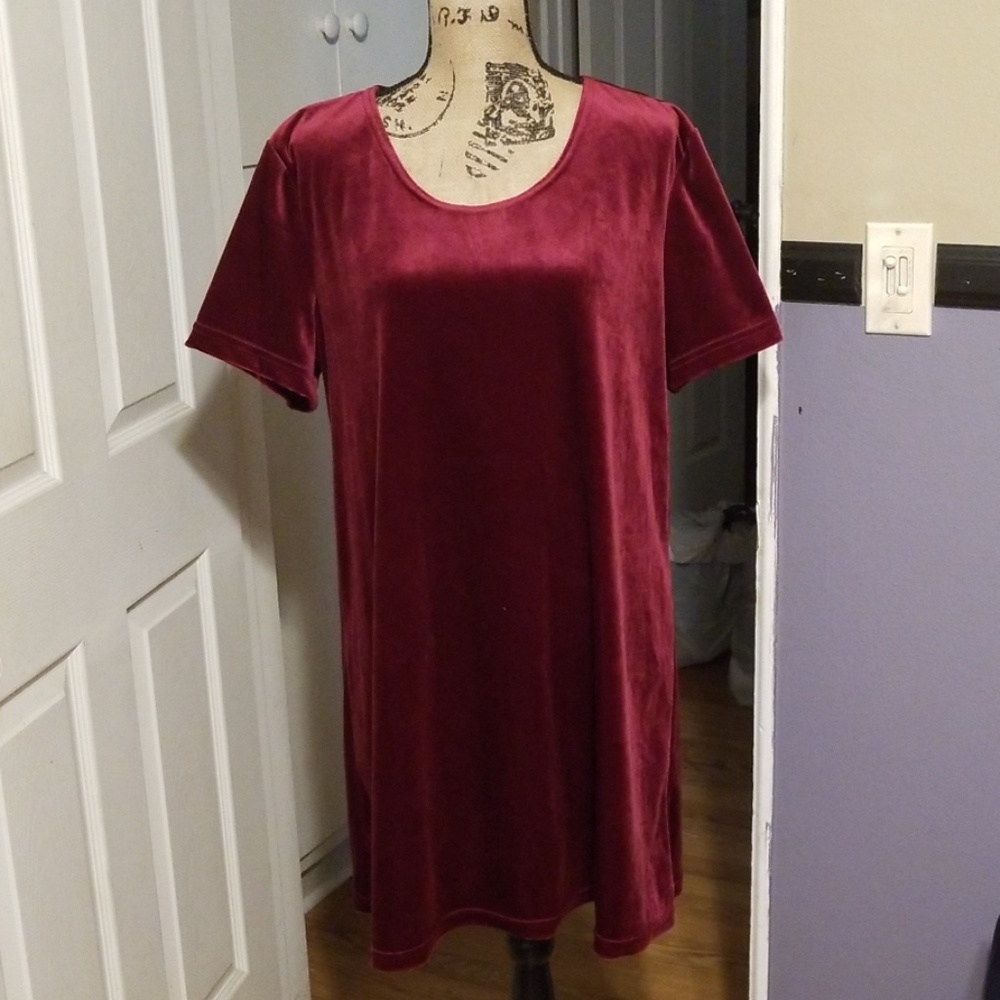 Vintage 90s Velvet Dress